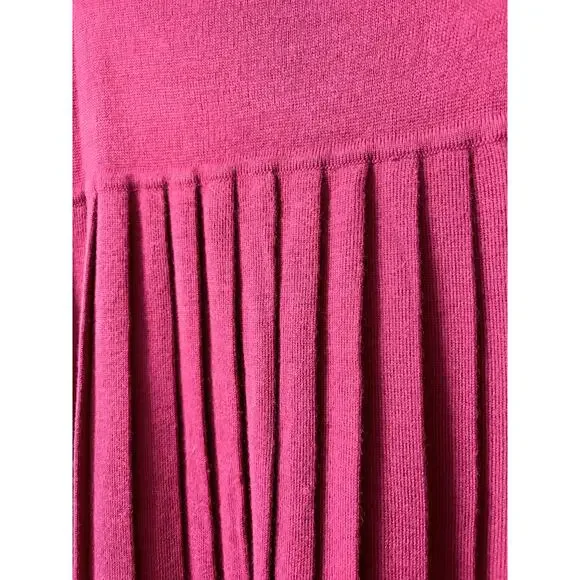 Chaus Vintage Cranberry Knit Pleated Skirt size Medium - Picture 8 of 9